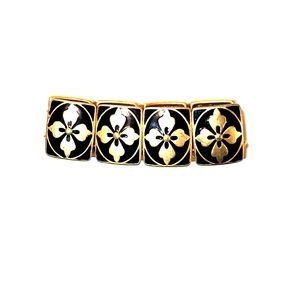 Lia Sofia Black & Gold Bracelet